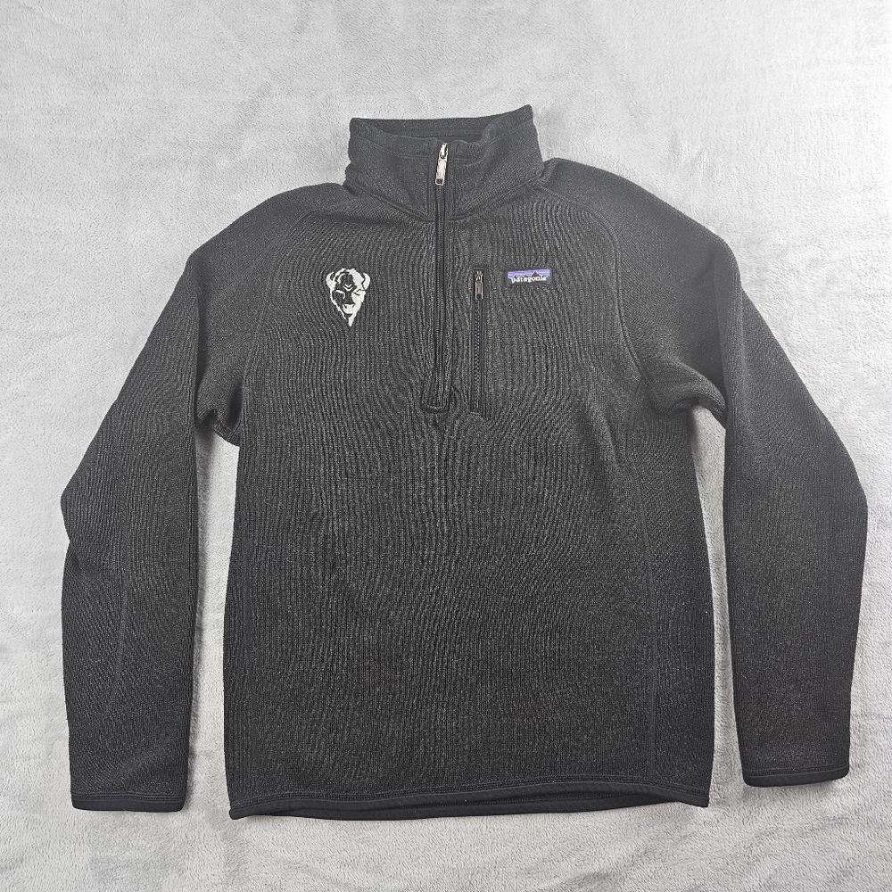 Patagonia Mens Better Sweater Embroidered Bison Pullover Long Sleeve Size Small
